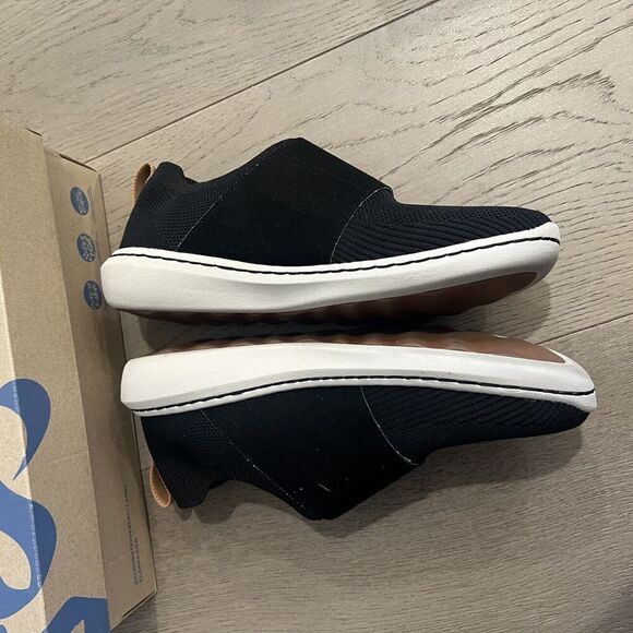 Clarks Step Urbanrace Cloudsteppers Black Slip On Sneakers Mens US 8 - Picture 6 of 14